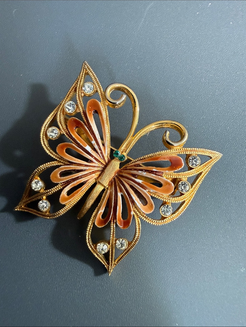 butterfly brooch, vintage piece by JJ